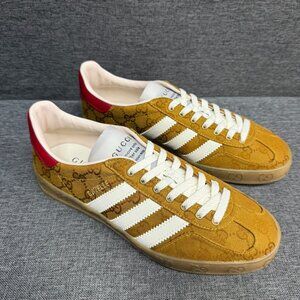 Adidas x Gucci Gazelle Sneaker Tan Monogram Wom